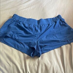lululemon vibrant blue running shorts (plus xxl)